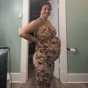 Pink Blush Maternity Dress